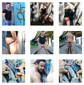 outdoor Muscle bear graffity art photography - industrial erotic male pictures