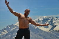 masculine mountains hiking muscle bear 