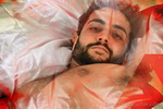 Art photography - joung muscle bear photos - erotic male studio photography