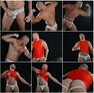 Muscle bear in jock straps - aesthetic and erotic photos by BearPhotographer