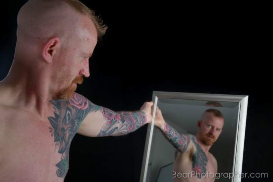 MirrorMEN guys exploring their mirror image